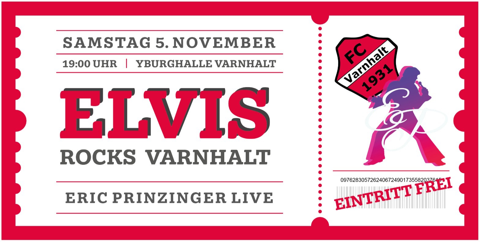 Elvis Rocks Varnhalt - Flyer FCV 2022
