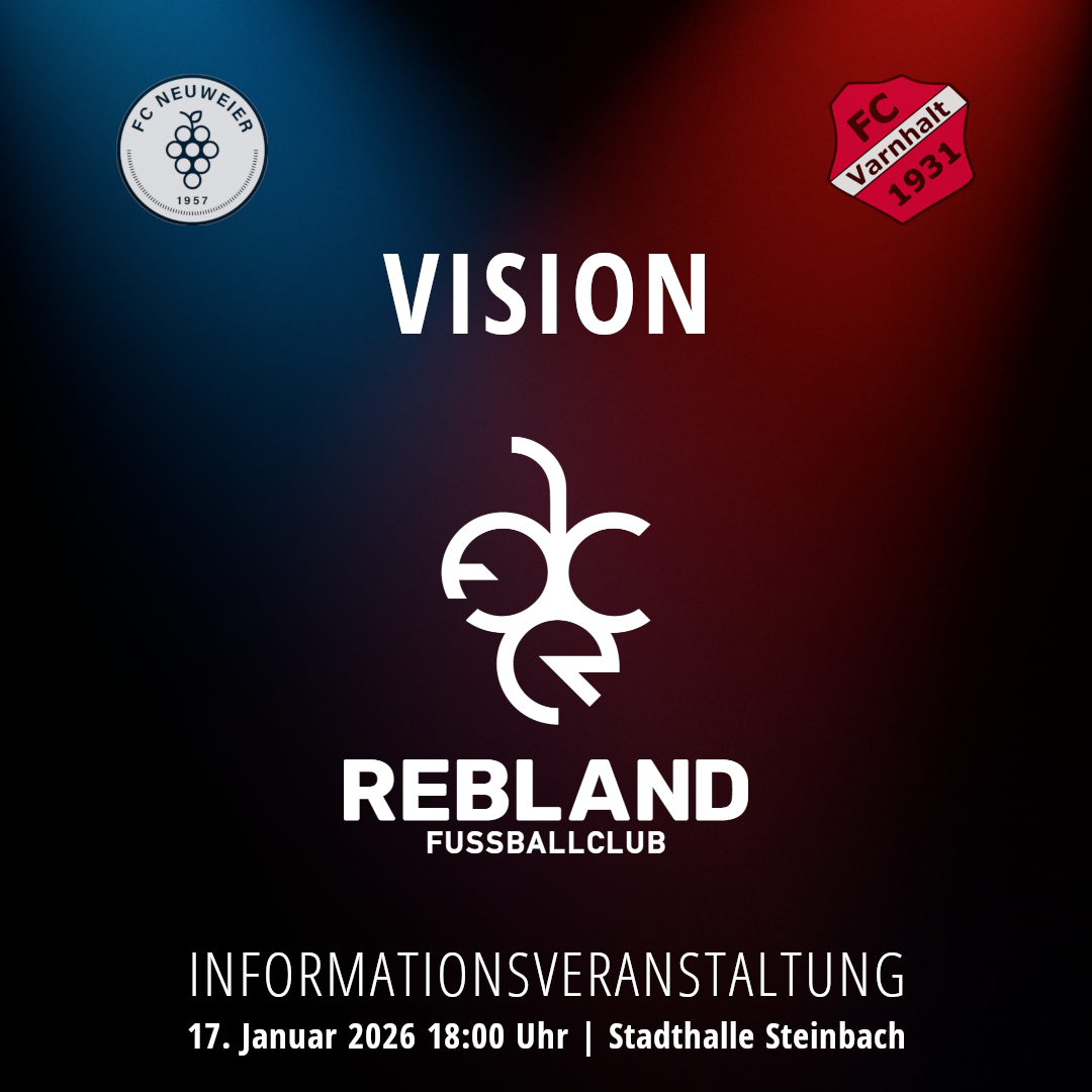 Info-Veranstaltung zur Vision "FC Rebland" am 17.01.2026